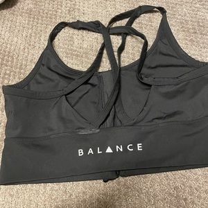 Balance Athletica high impact sports bra in black